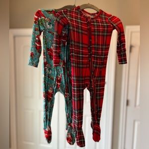 Posh Peanut Christmas Sleepers, size 3-6 months unisex